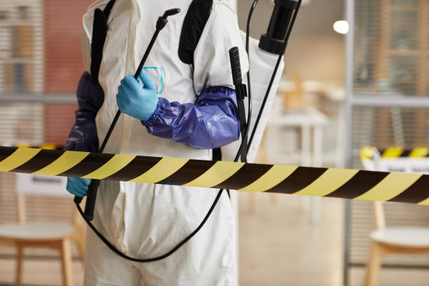 Professional Biohazard Cleanup technician working in Lewis, IA